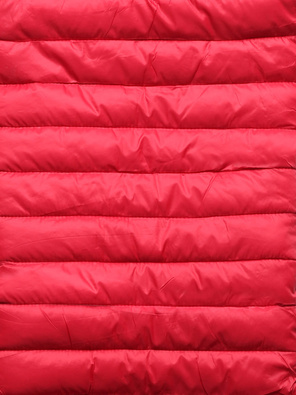 Czerwony pikowany bezrękawnik kamizelka