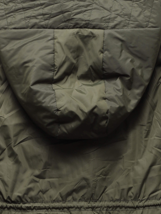 Khaki damska przejściowa kurtka parka ściągana w tali