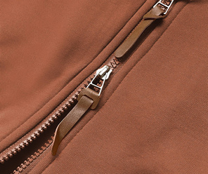 Pomarańczowa bluza damska parka płaszczyk long z kapturem