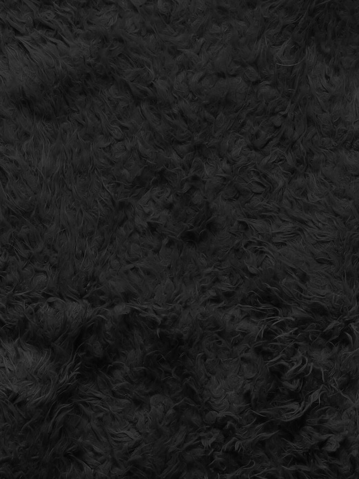 Czarna ciepła futrzana damska kamizelka