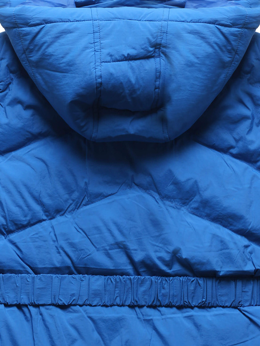 Chabrowa przejściowa kurtka damska z paskiem