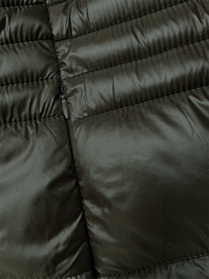 Zielony długi płaszczyk kurtka zimowa z kapturem