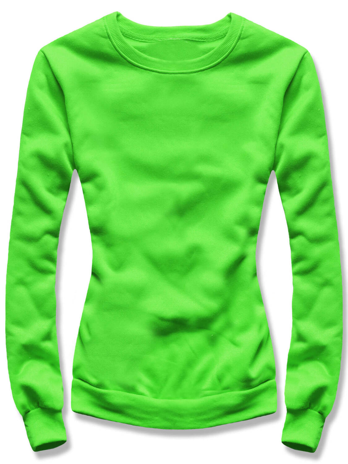 Zielona casualowa damska bluza