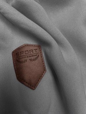 Szaro różowa unikalna bluza damska z kapturem