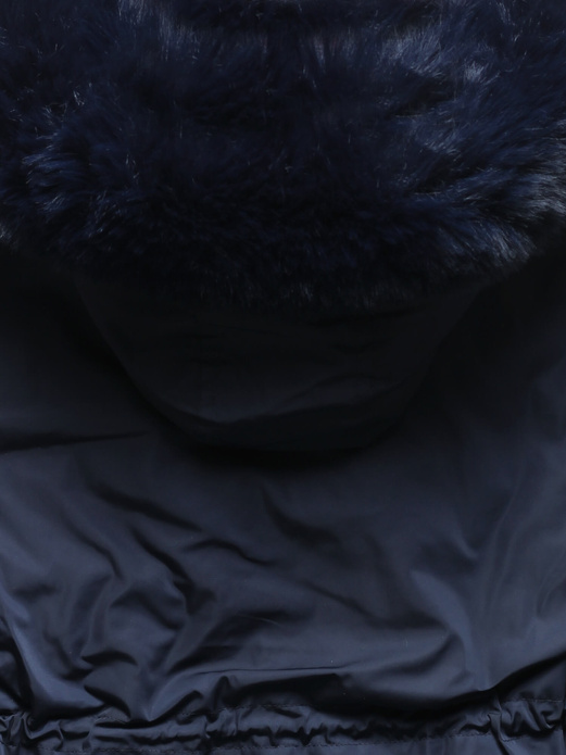 Granatowo czerwona genialna dwustronna kurtka z kapturem