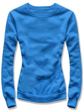 Niebieska casualowa damska bluza