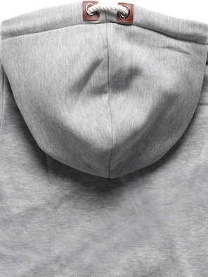 Szara unikalna bluza damska z kapturem