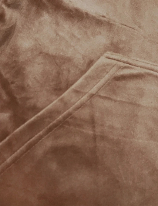 Toffi welurowy gładki dres damski z kapturem