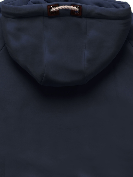 Granatowa fantastyczna ciepła bluza z kapturem