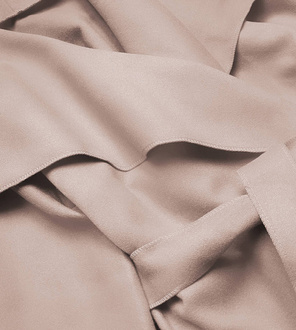 Nude lekki stylowy wiązany płaszczyk narzutka