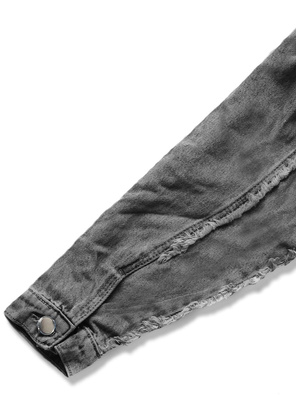 Czarna jeansowa czaderska damska kurtka z dżetami