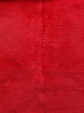 Czerwona damska narzutka alpaka wełniana