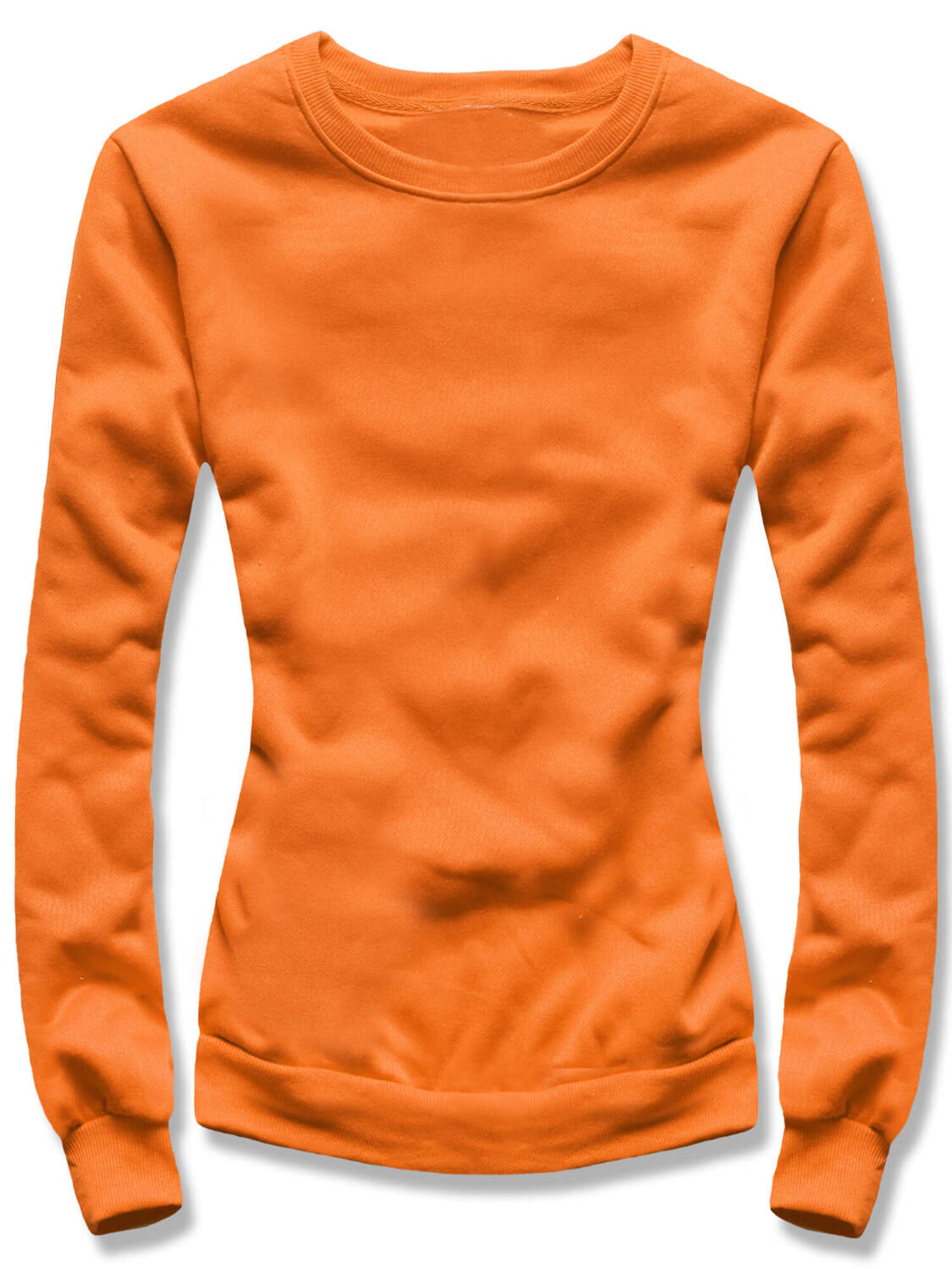 Pomarańczowa casualowa damska bluza