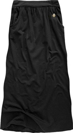 Czarna długa bluza z asymetrycznym suwakiem i  dużym kapturem/kołnierzem